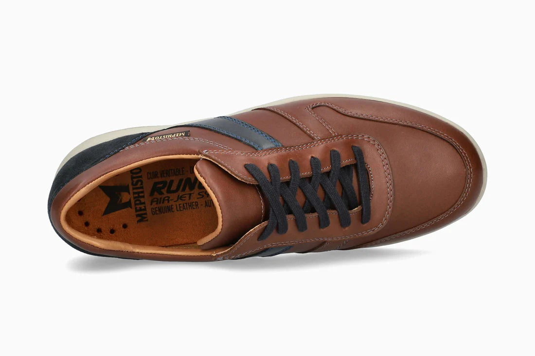 MEPHISTO VITO, CHESTNUT SMOOTH/NAVY VELSPORT
