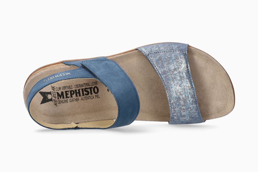 MEPHISTO AGAVE, DENIM BUCKSOFT/SHIMMER