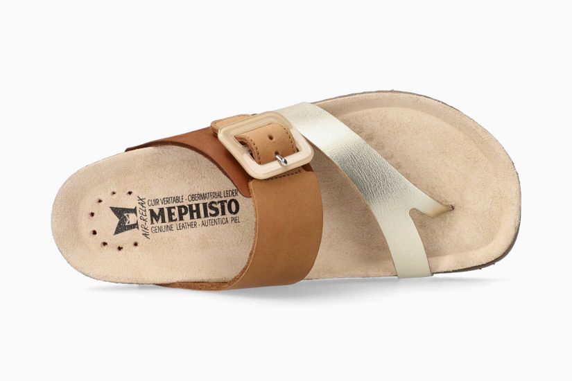 MEPHISTO MADELINE, GOLD/CAMEL COMBO
