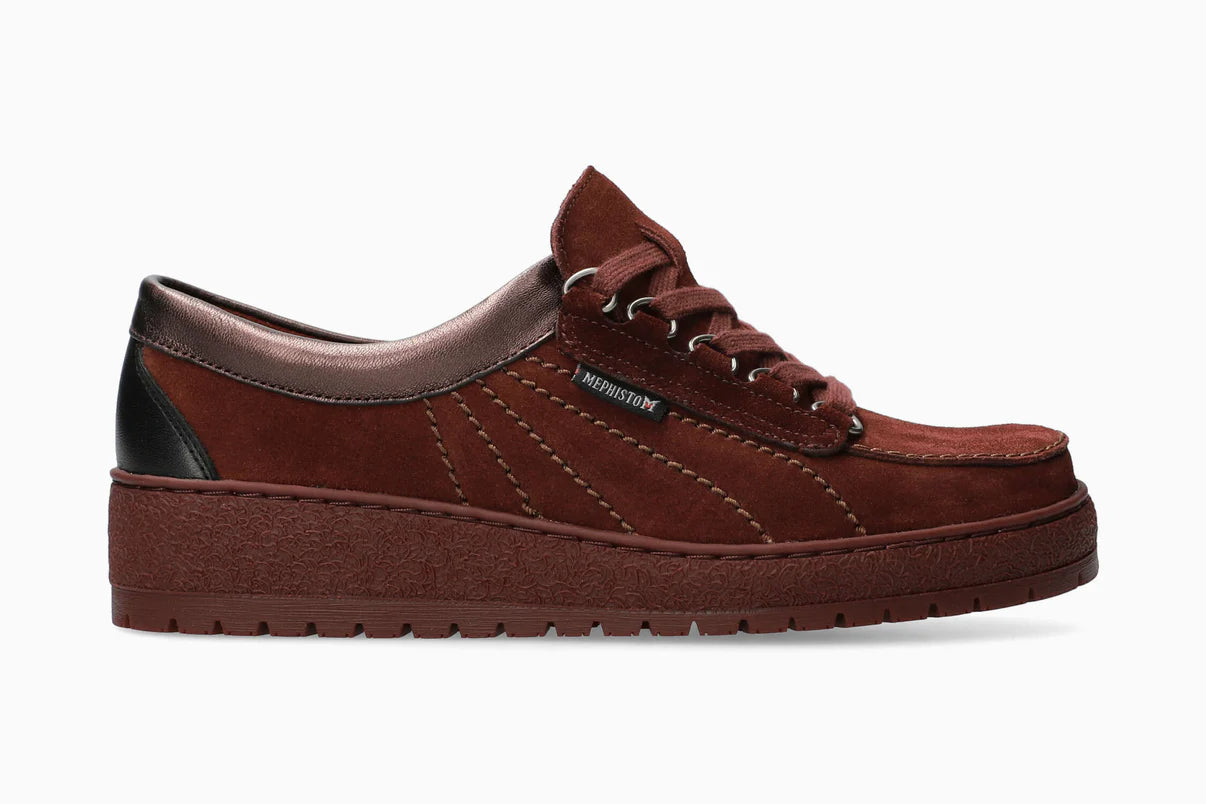 MEPHISTO LADY, CORDOVAN / METALIC TRIM