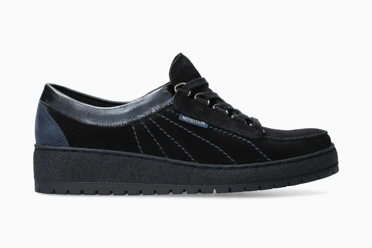 MEPHISTO LADY, BLUE / METALIC TRIM