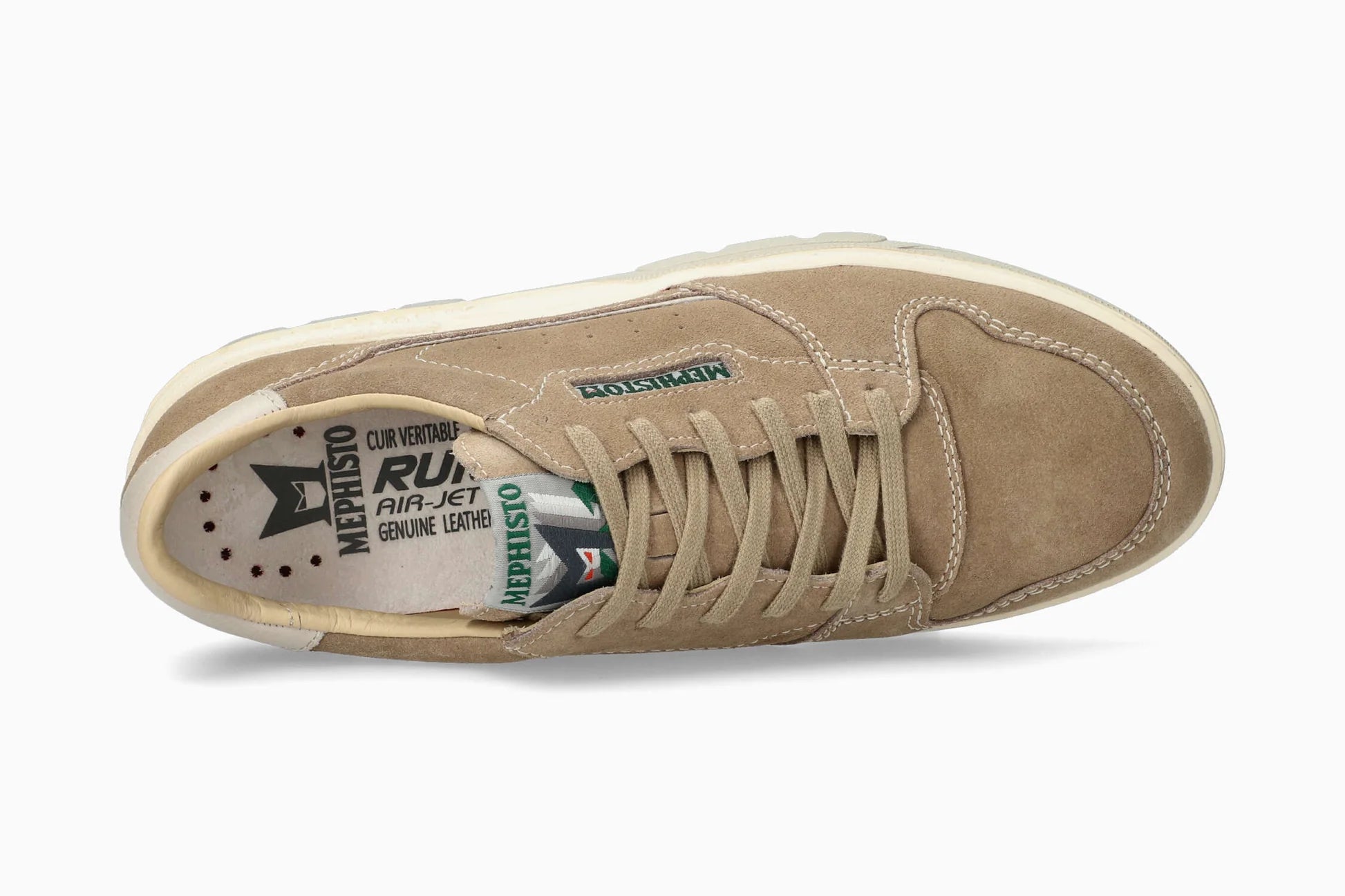 MEPHISTO MARIUS, TAUPE VELOUR