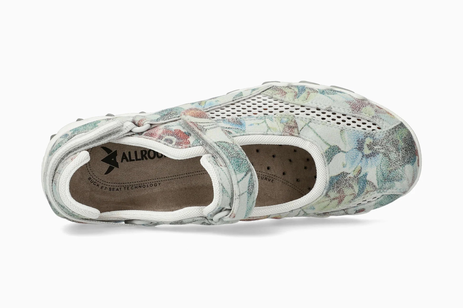 MEPHISTO NIRO (OPEN MESH PRINT), OFF WHITE / FLOWERS