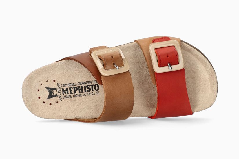 MEPHISTO MADISON , CAMEL/RED COMBO