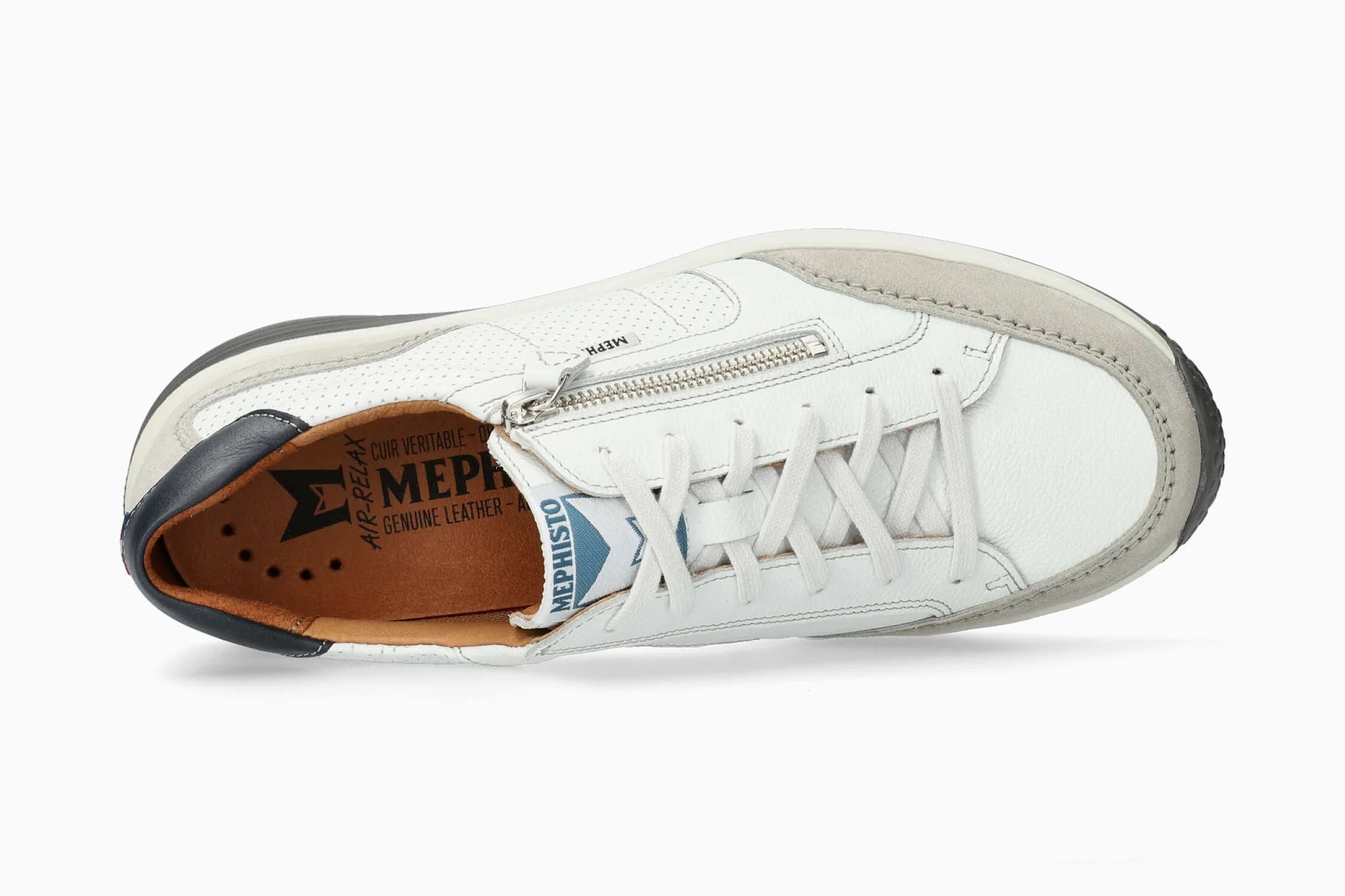 MEPHISTO SACCO, STONE/WHITE