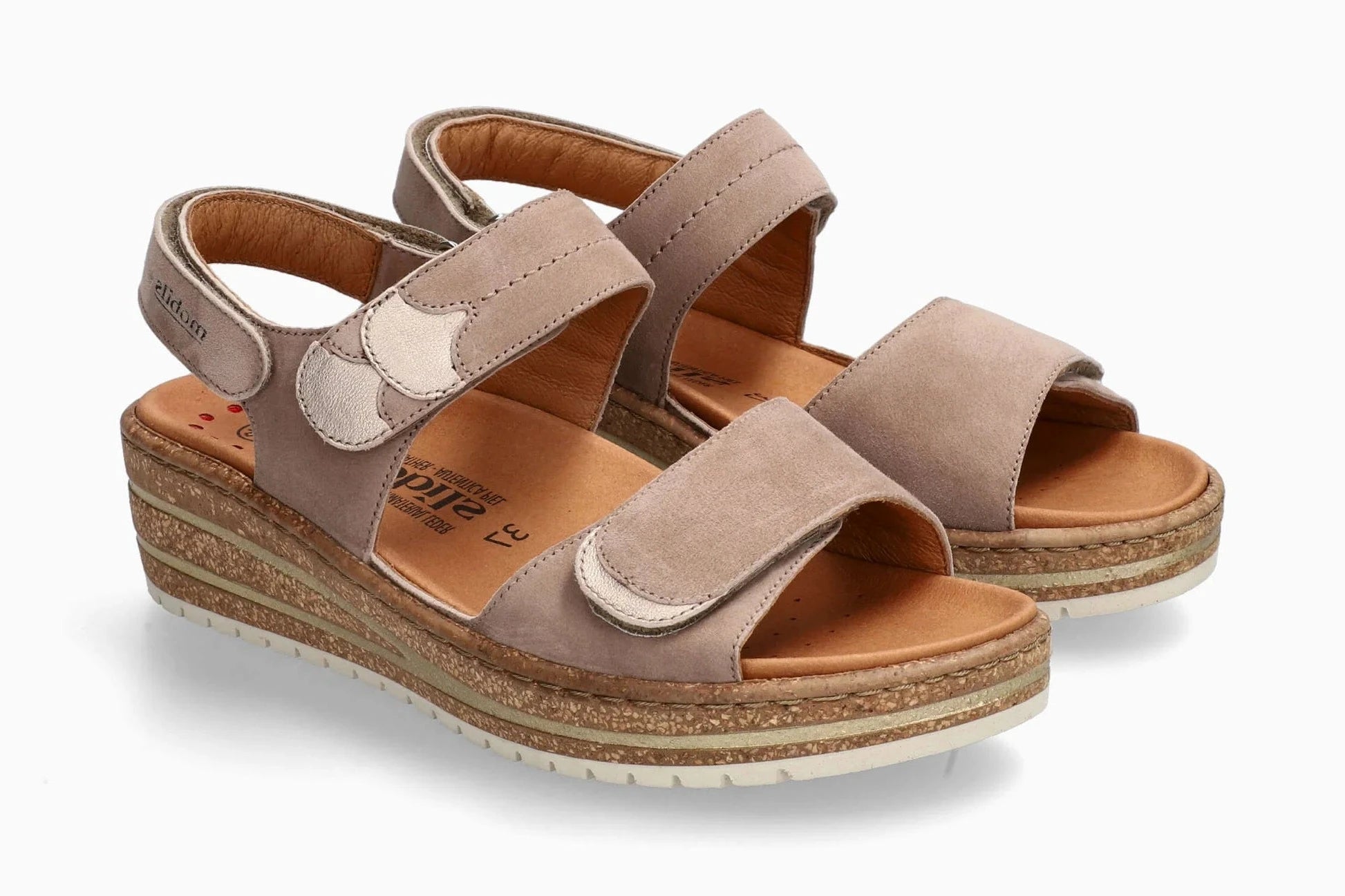 MEPHISTO RILEY, LIGHT TAUPE VELSPORT