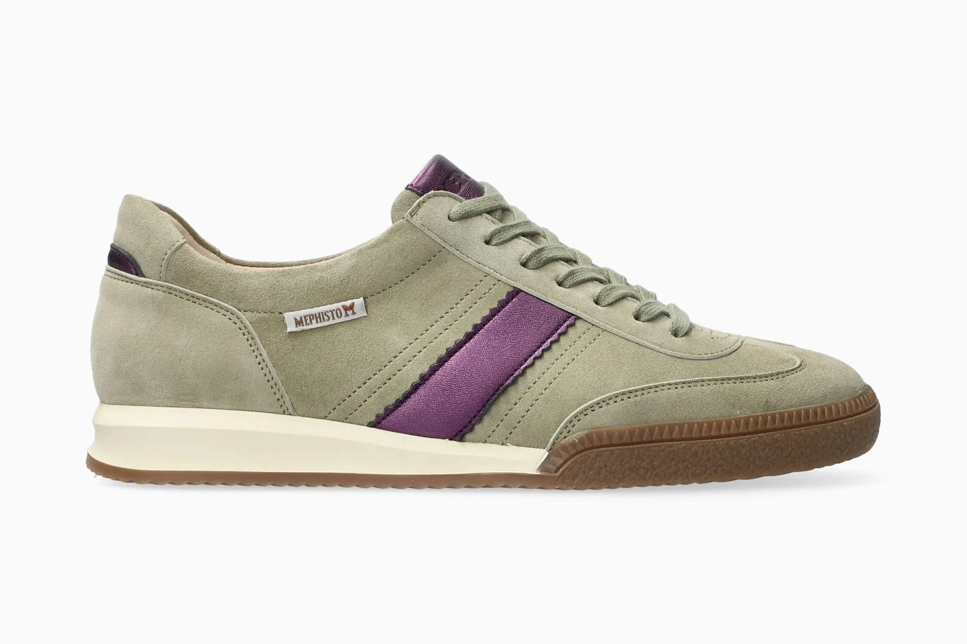 MEPHISTO WITNEY, LIGHT KHAKI / PURPLE