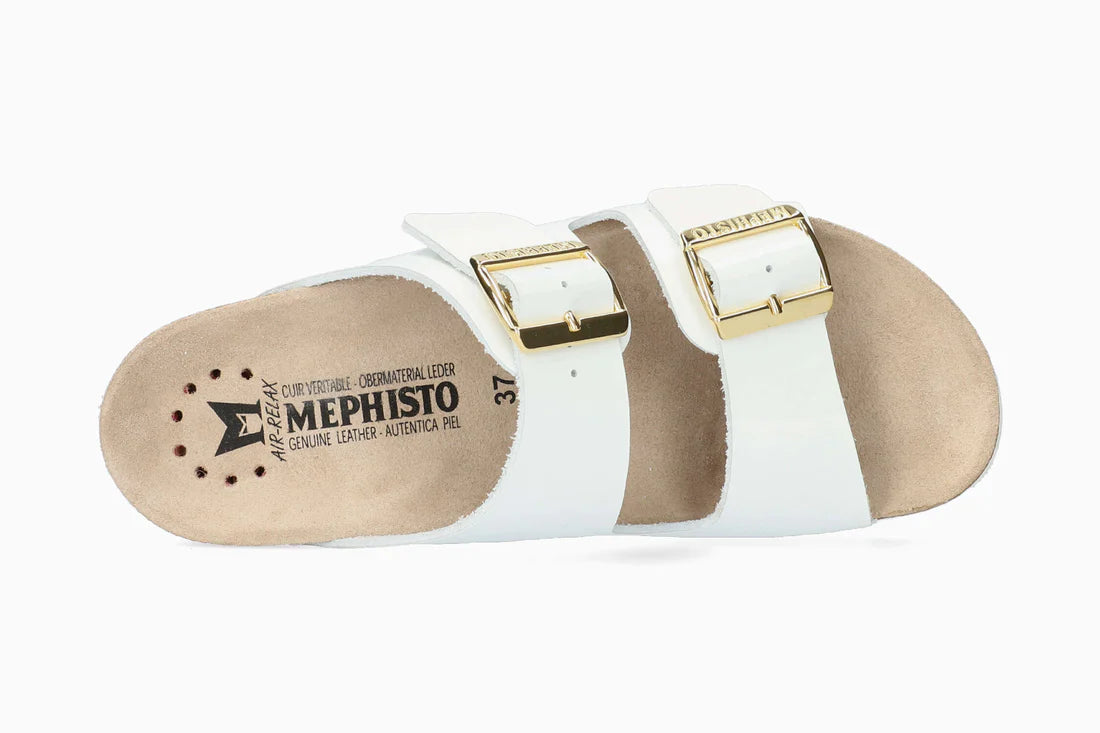 MEPHISTO HESTER WHITE PATENT