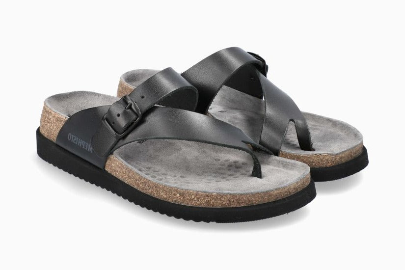 MEPHISTO HELEN PLUS, BLACK WAXY