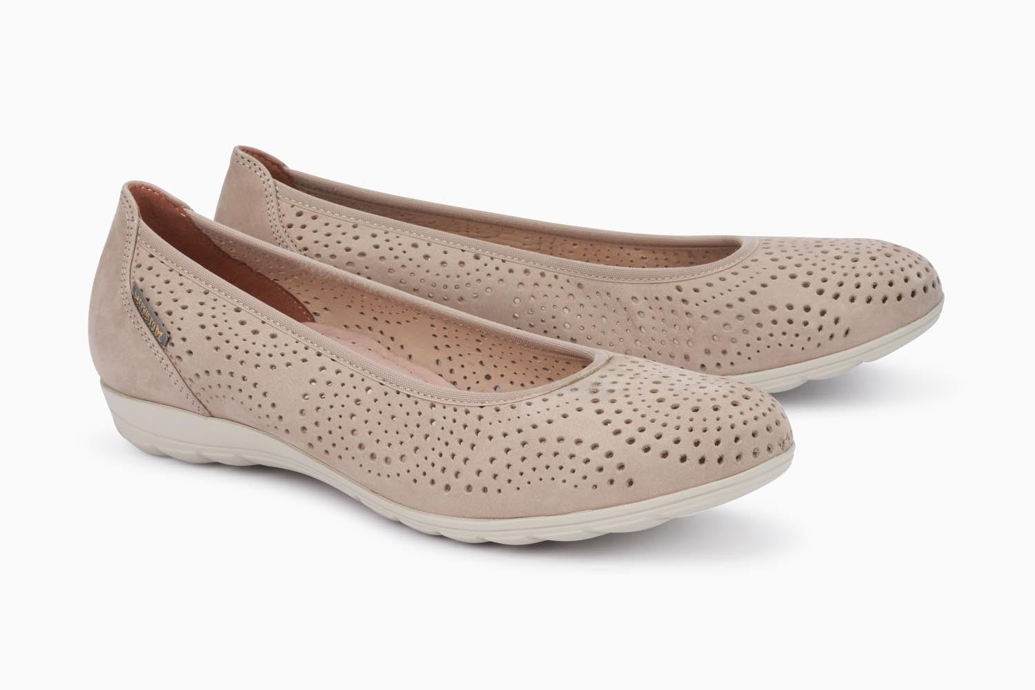 MEPHISTO ELSIE PERF, LIGHT TAUPE