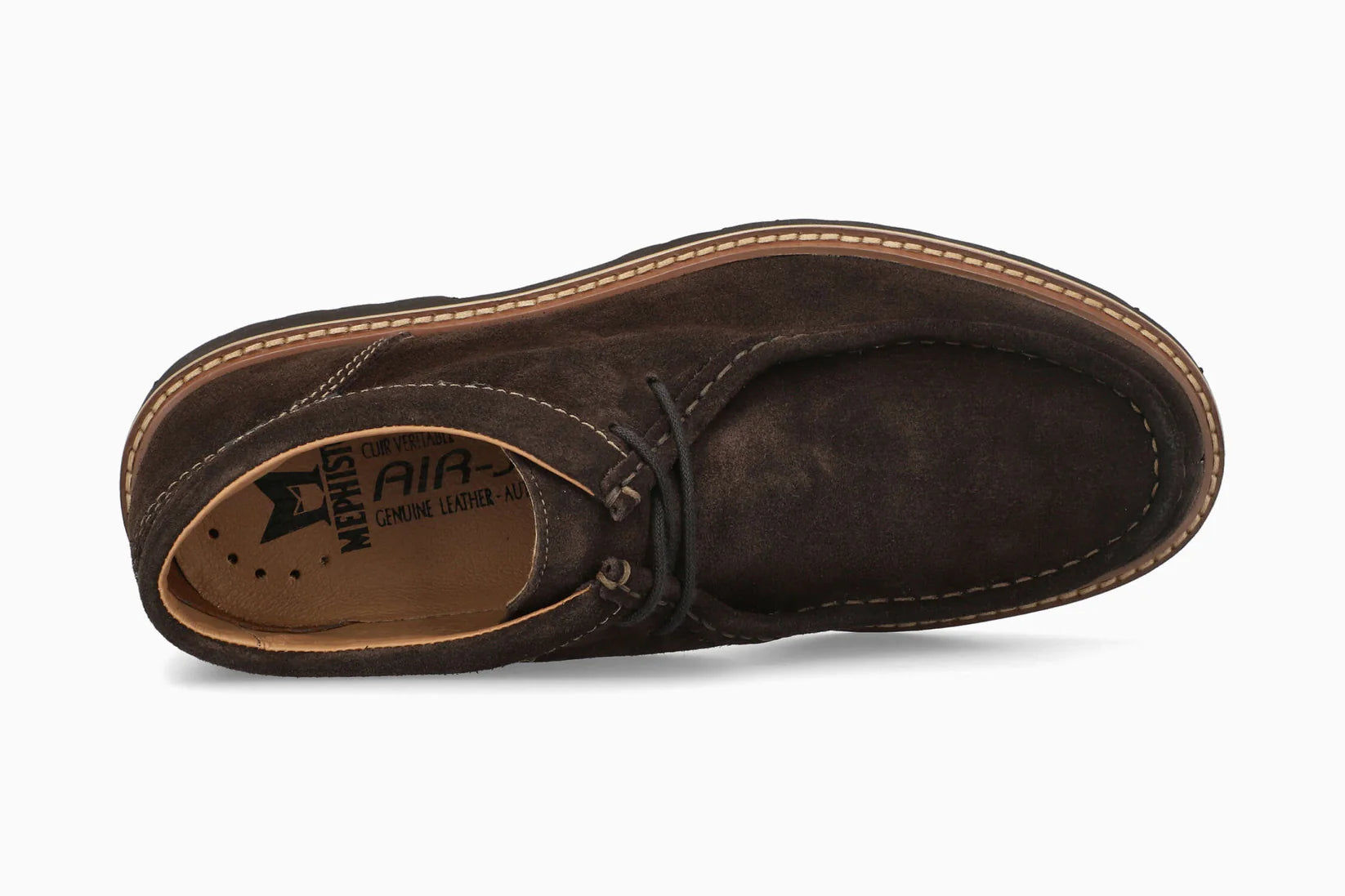 MEPHISTO ALEXANDER, DARK BROWN VELOUR