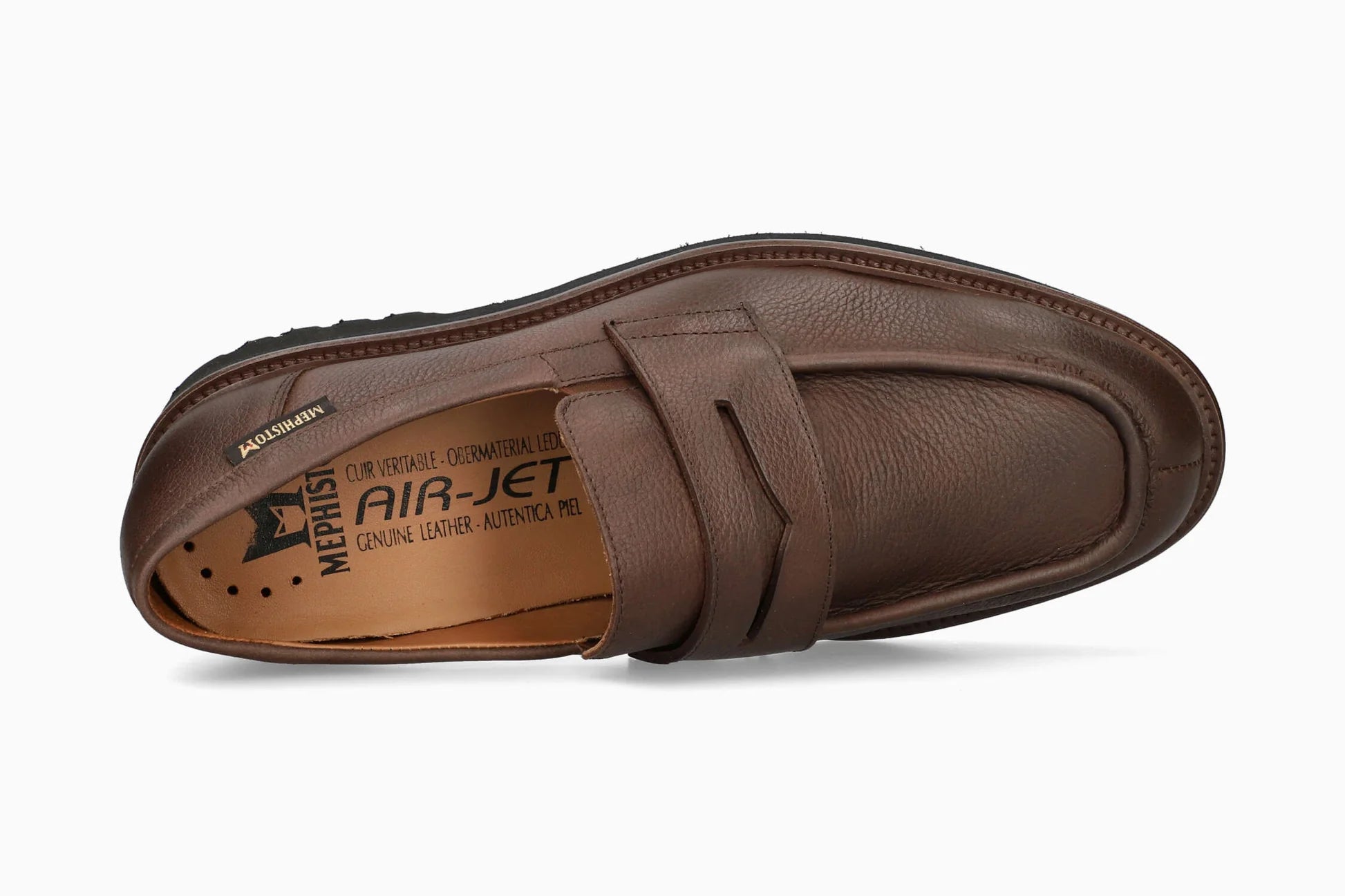 MEPHISTO BUCK, DARK BROWN SMOOTH
