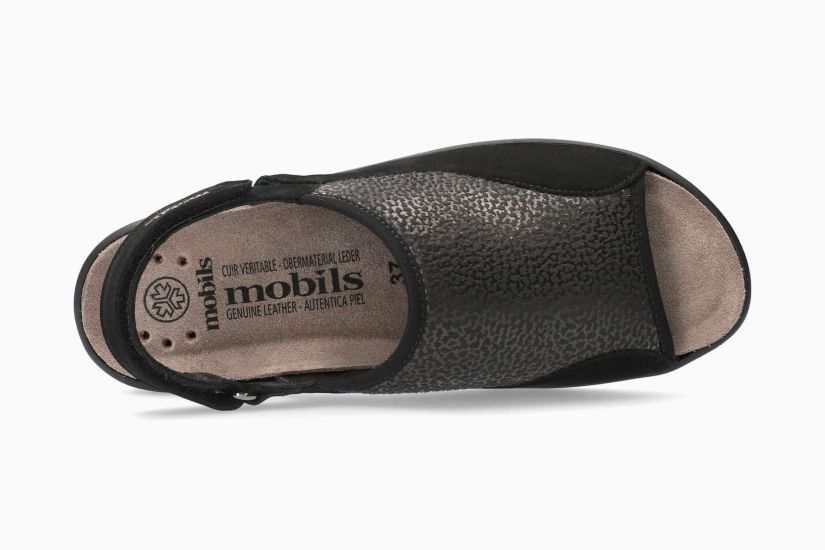 MEPHISTO GISELLA, BLACK NUBUCK STRETCH