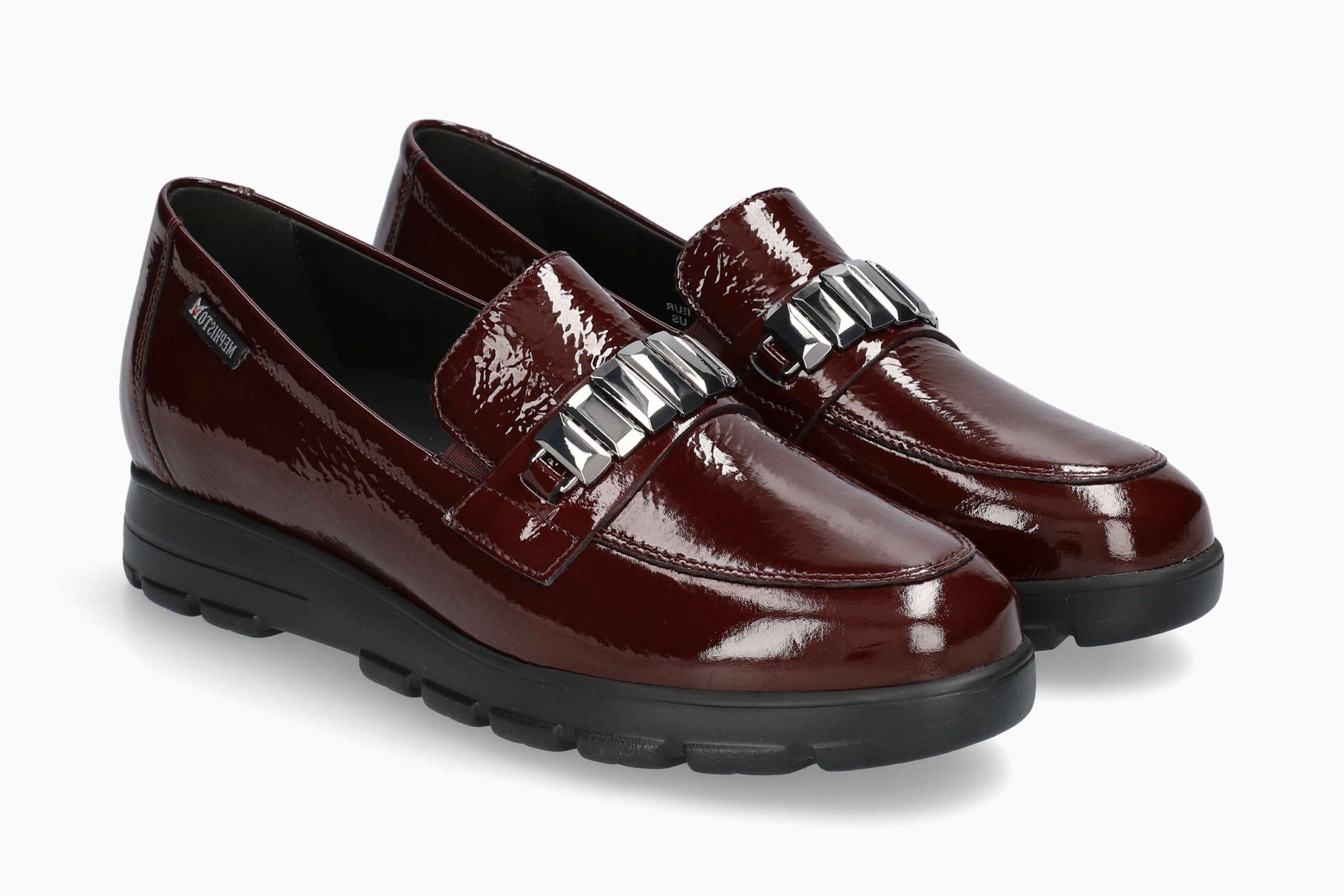 MEPHISTO CARLYNE, OXBLOOD VERNIS FRIPE