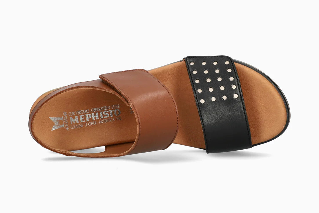 MEPHISTO SWENA, BLACK/CHESTNUT COMBO