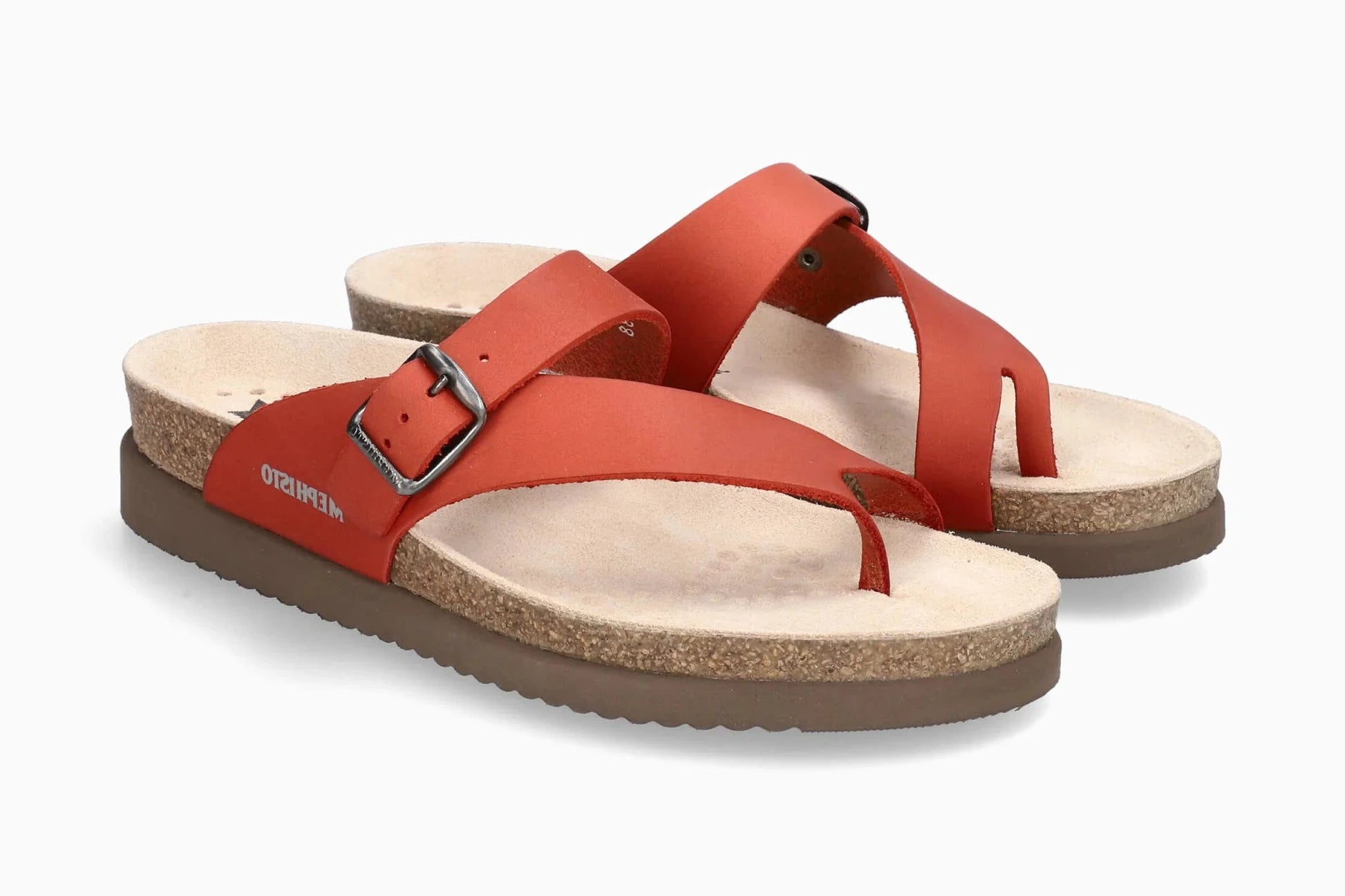 MEPHISTO HELEN, RED SCRATCH (TAUPE SOLE)