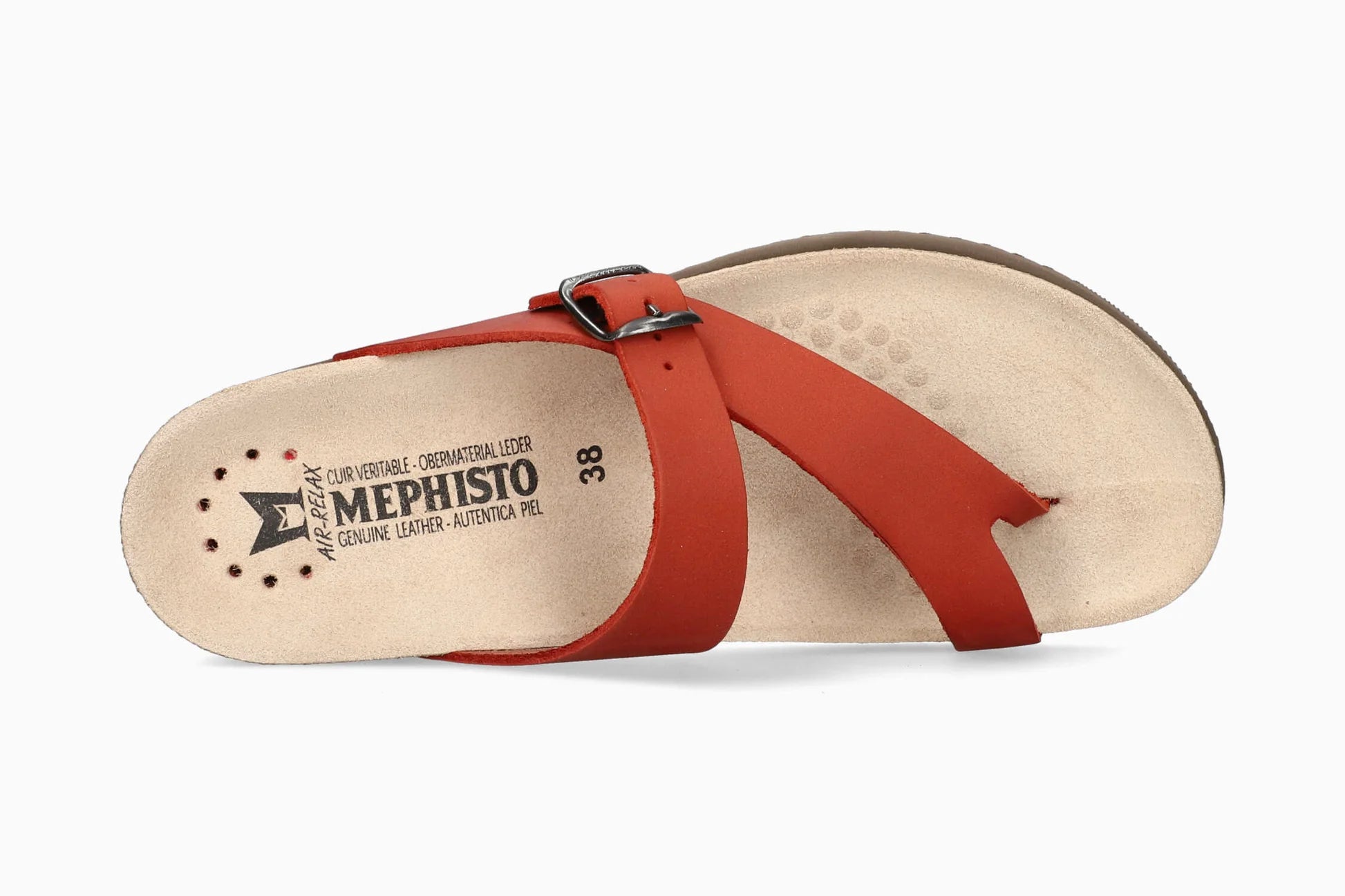 MEPHISTO HELEN, RED SCRATCH (TAUPE SOLE)