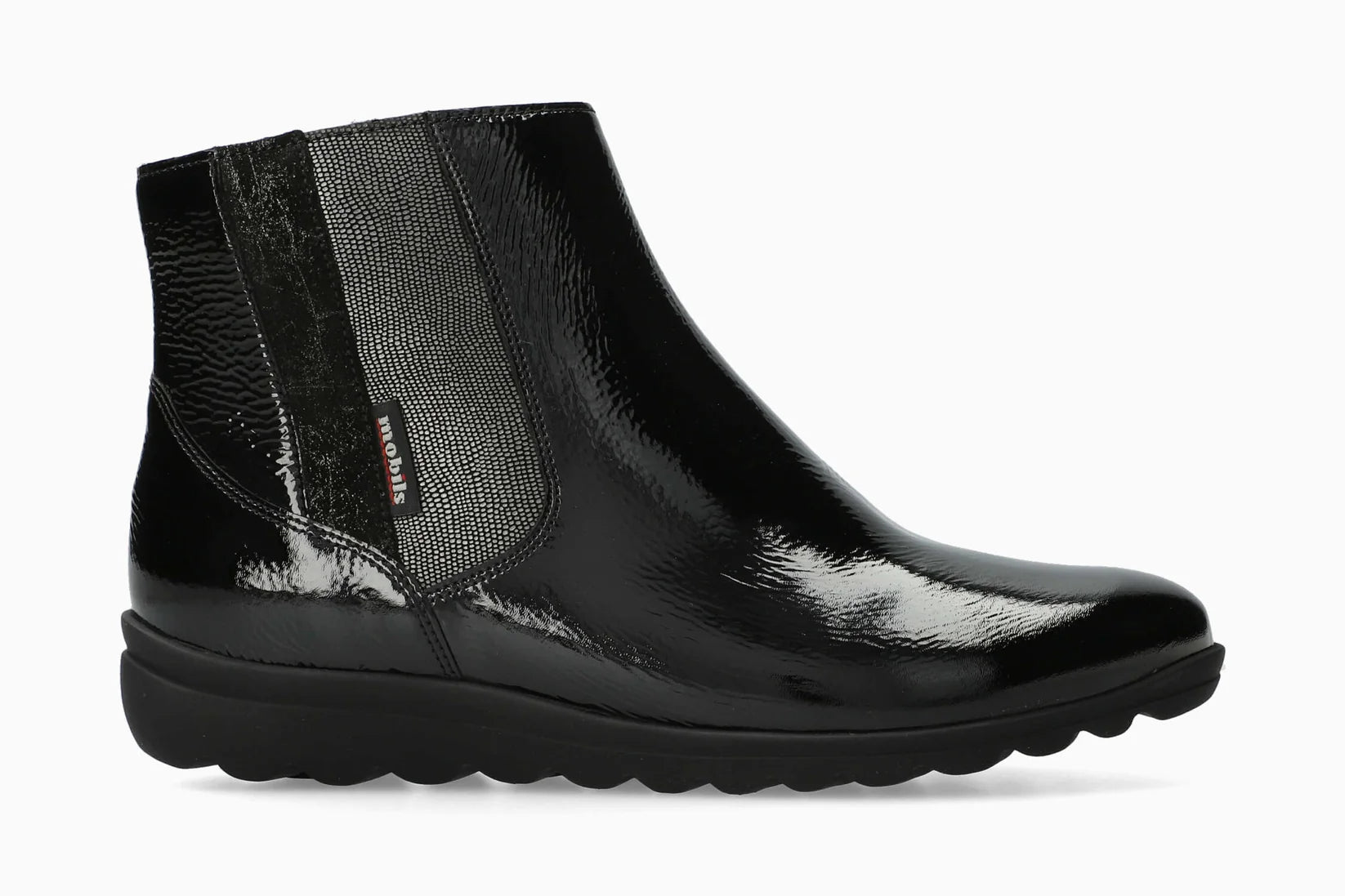 MEPHISTO NEORA, BLACK CRINKLE PATENT