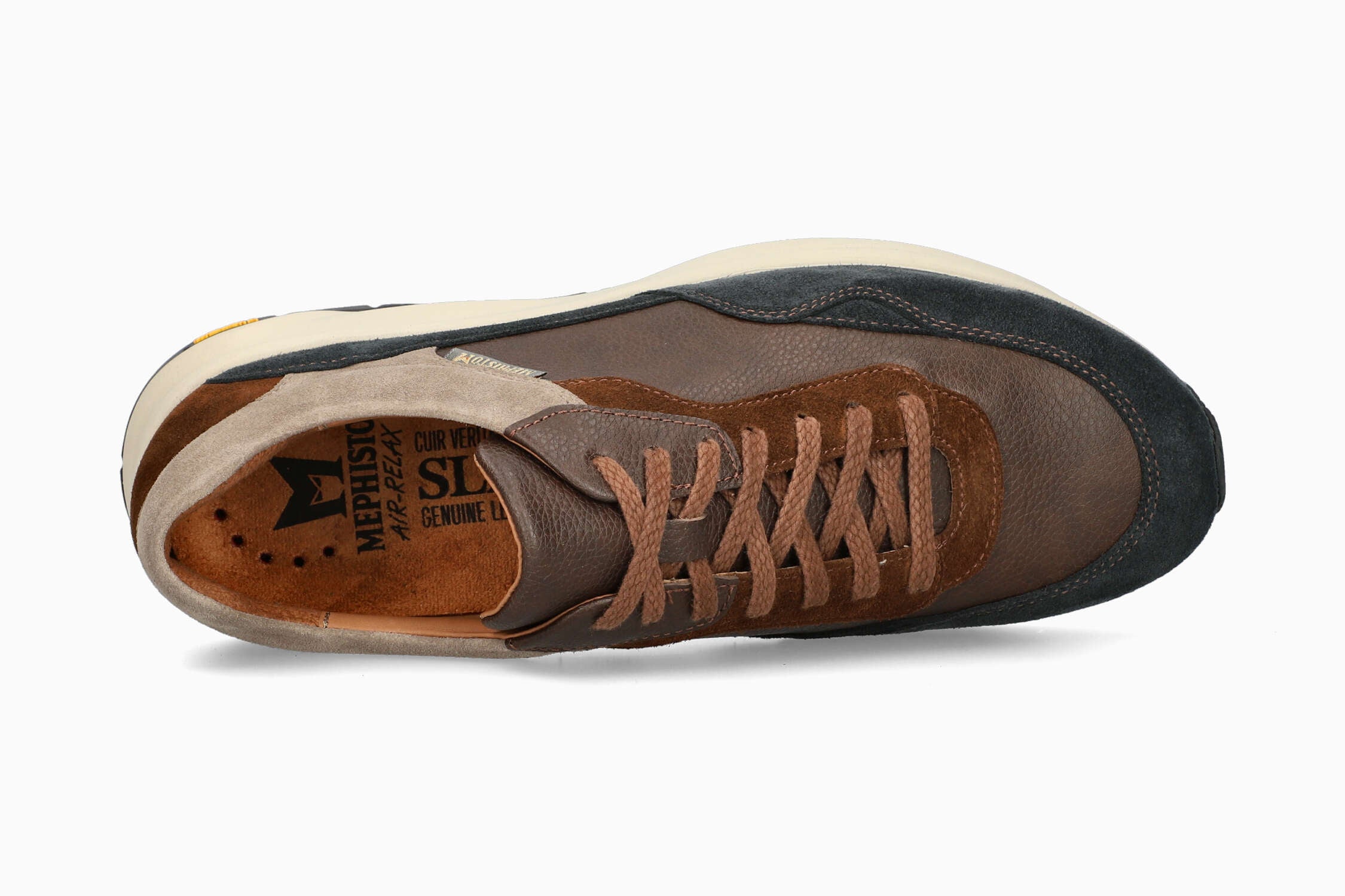MEPHISTO GIANI, BLUE/ BROWN COMBO