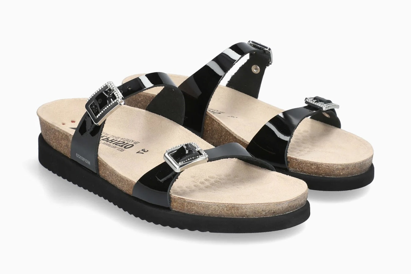 MEPHISTO HALYA, BLACK PATENT