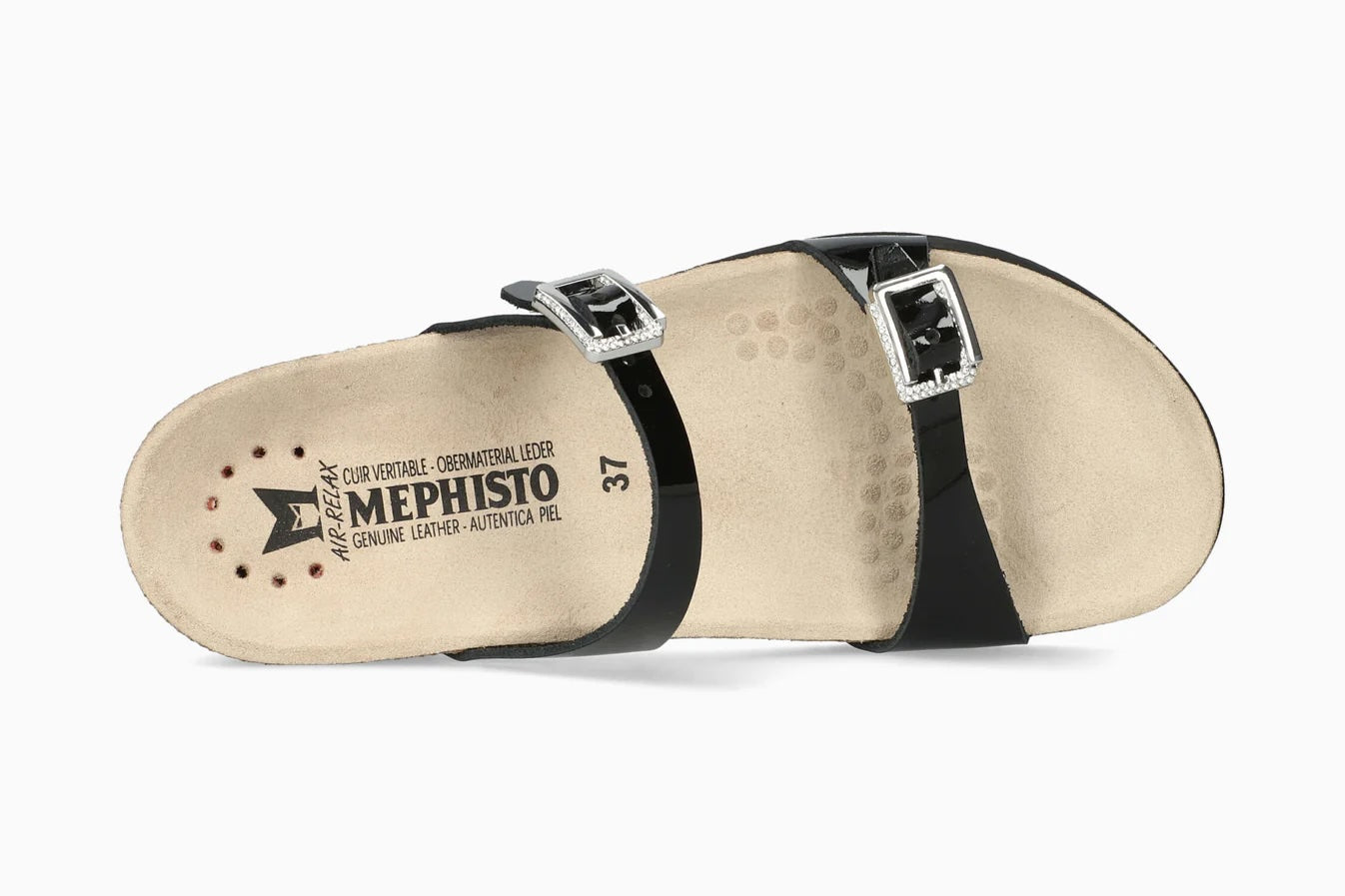 MEPHISTO HALYA, BLACK PATENT