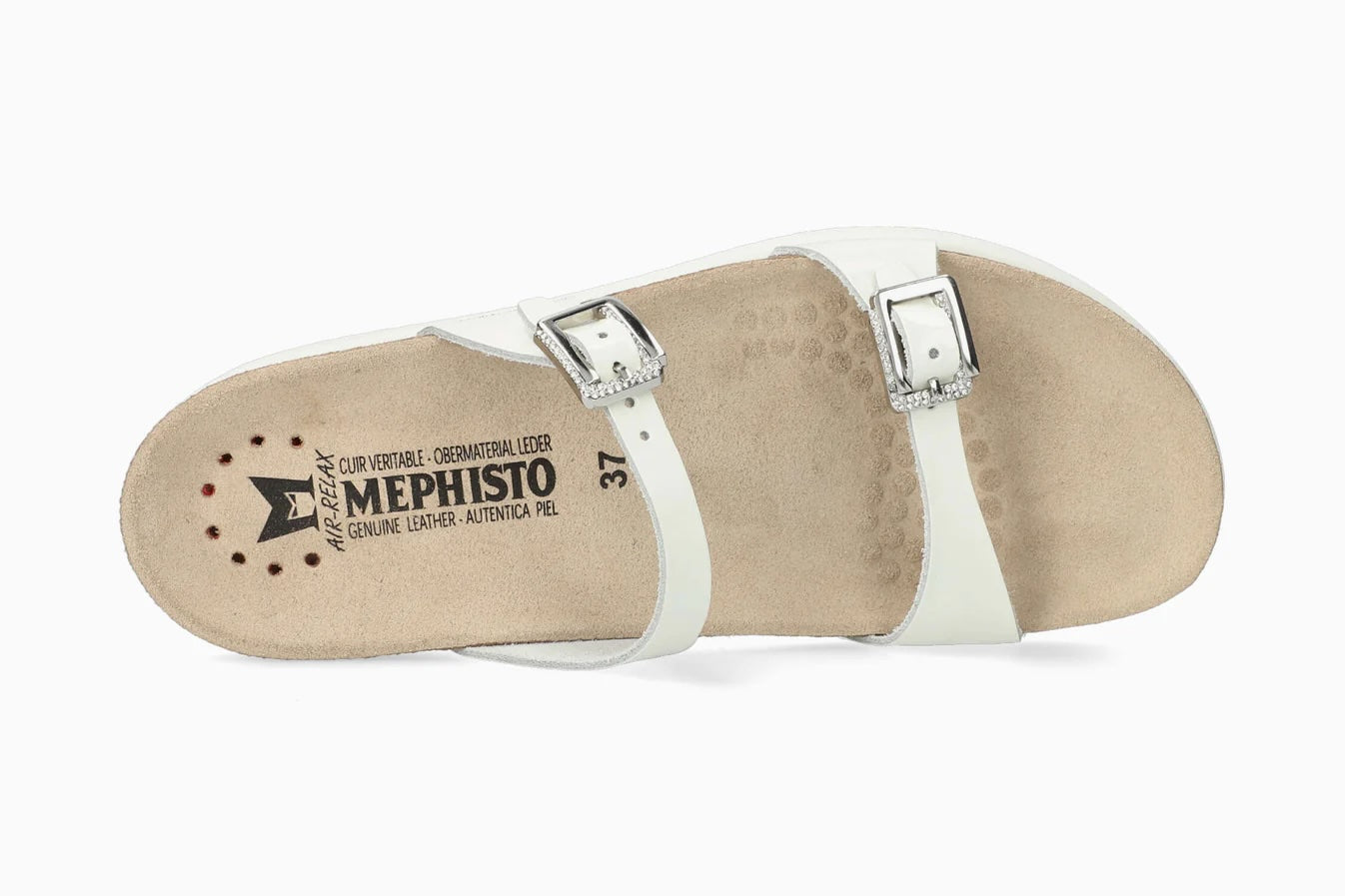 MEPHISTO HALYA, WHITE PATENT