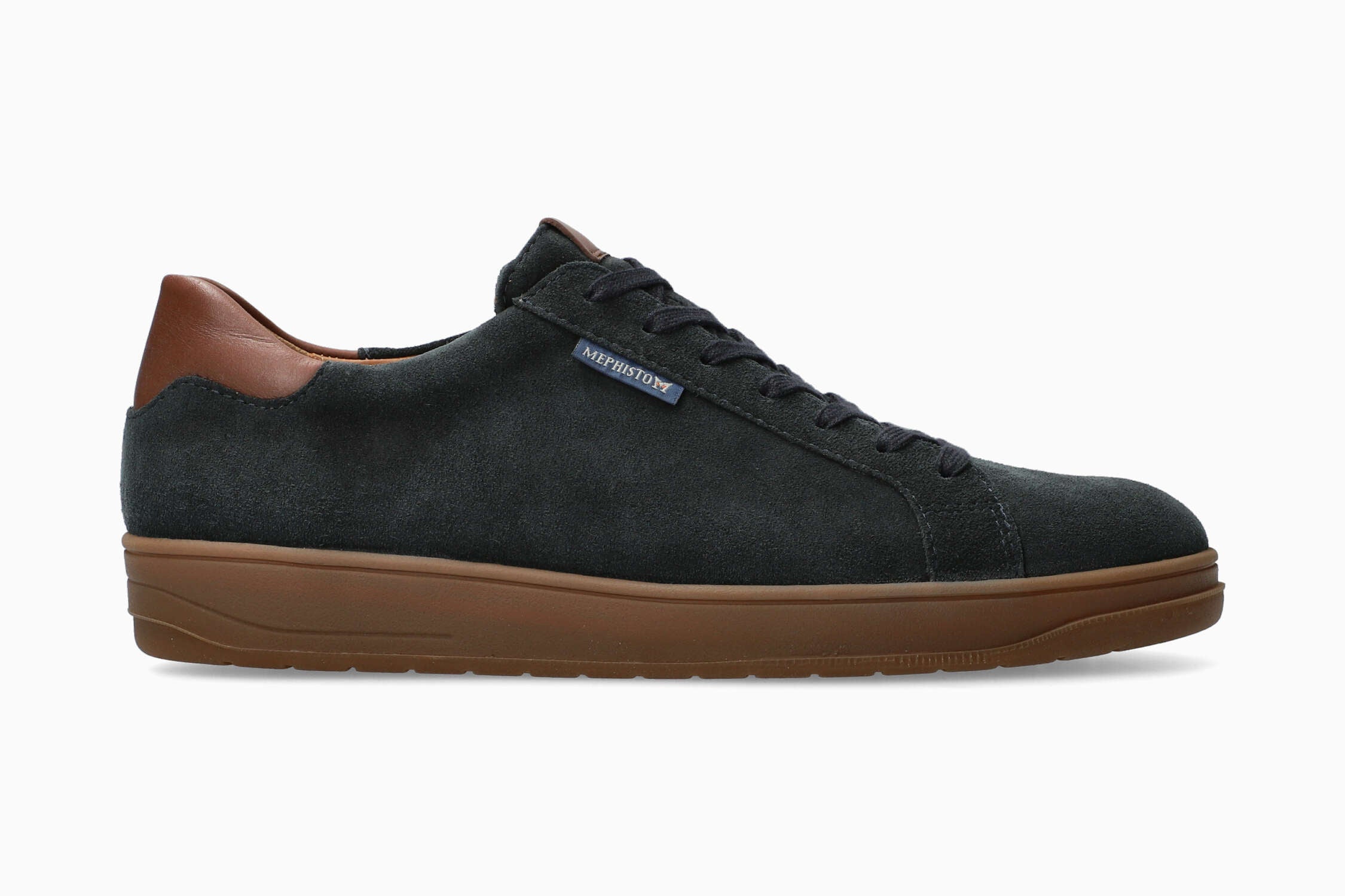 MEPHISTO HASKO, BLUE VELSPORT (TAN SOLE)