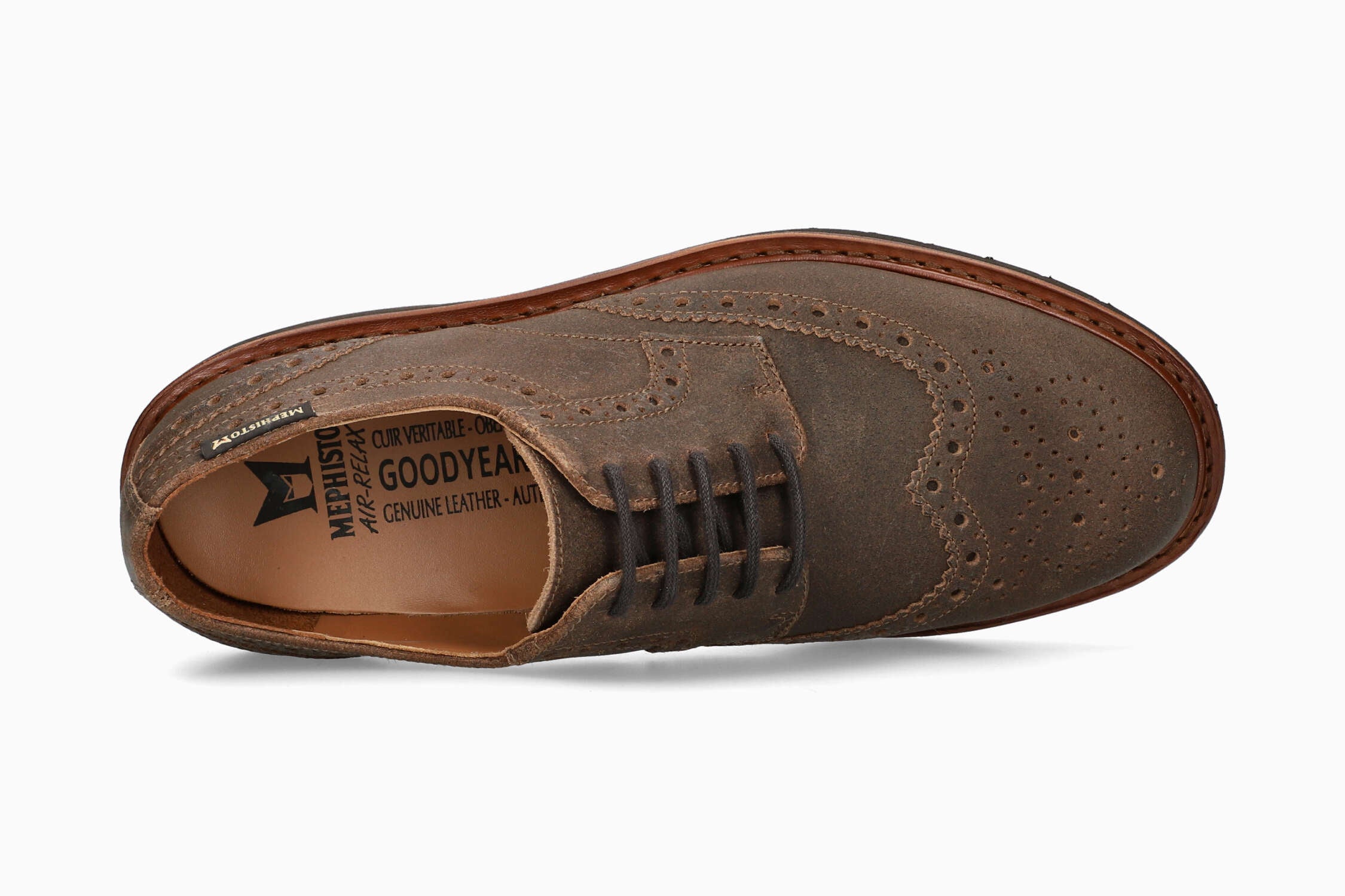 MEPHISTO MAX, HAZLENUT OLD VELOUR