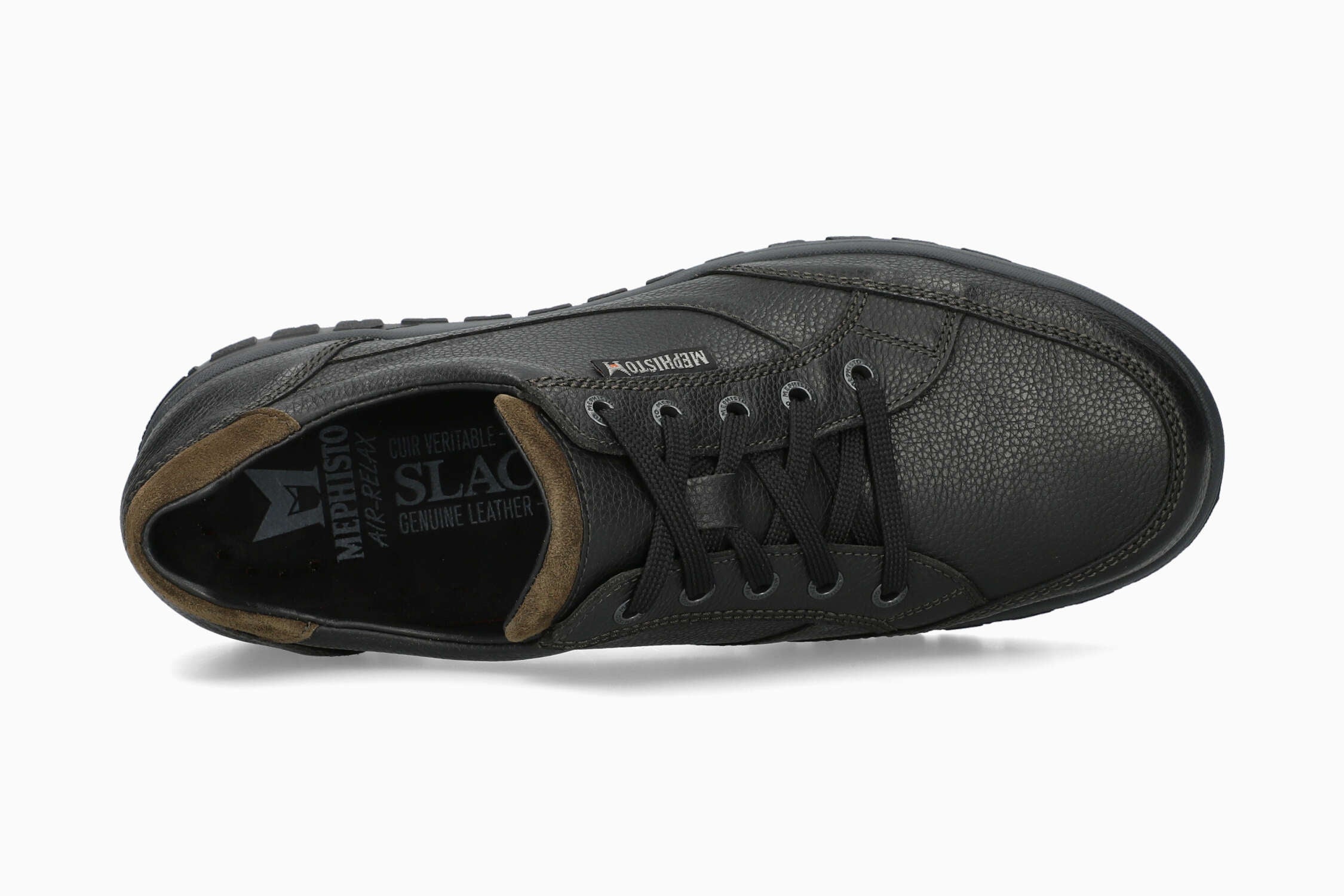 MEPHISTO PACO, BLACK NEVADA/ LODEN TRIM