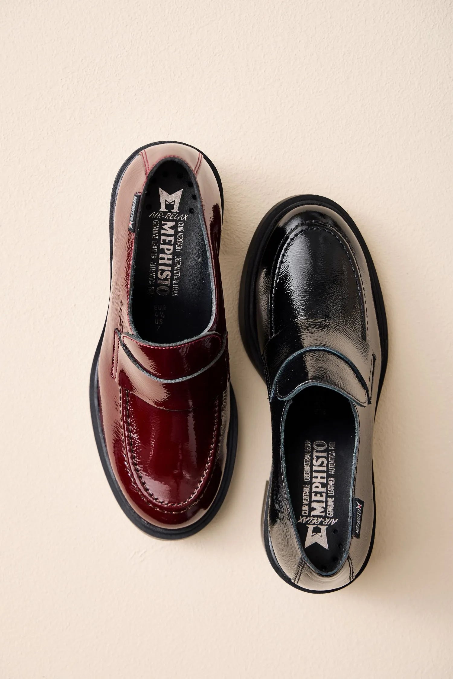 MEPHISTO PAMELIA, OXBLOOD PATENT