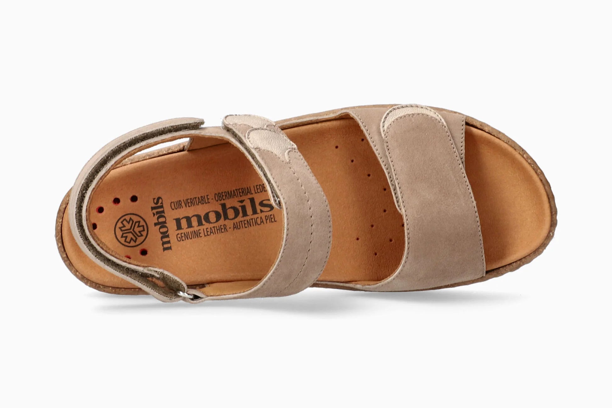 MEPHISTO RILEY, LIGHT TAUPE VELSPORT