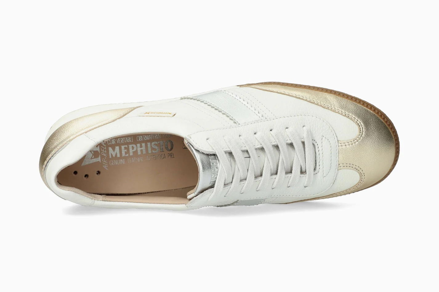 MEPHISTO WITNEY, GOLD / WHITE COMBO