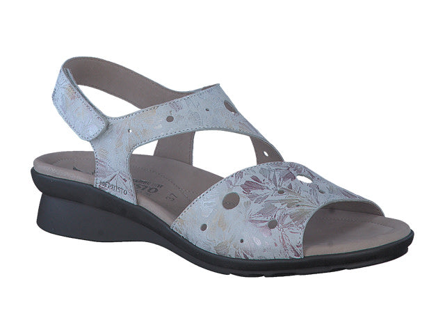 MEPHISTO PHIBY PERF, LIGHT GREY FLORAL