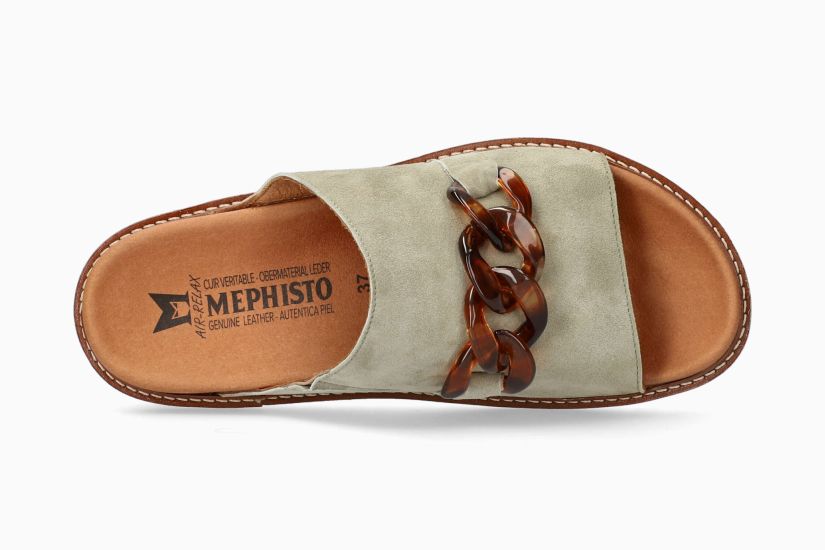 MEPHISTO BEVERLEY, LIGHT KHAKI VELSPORT