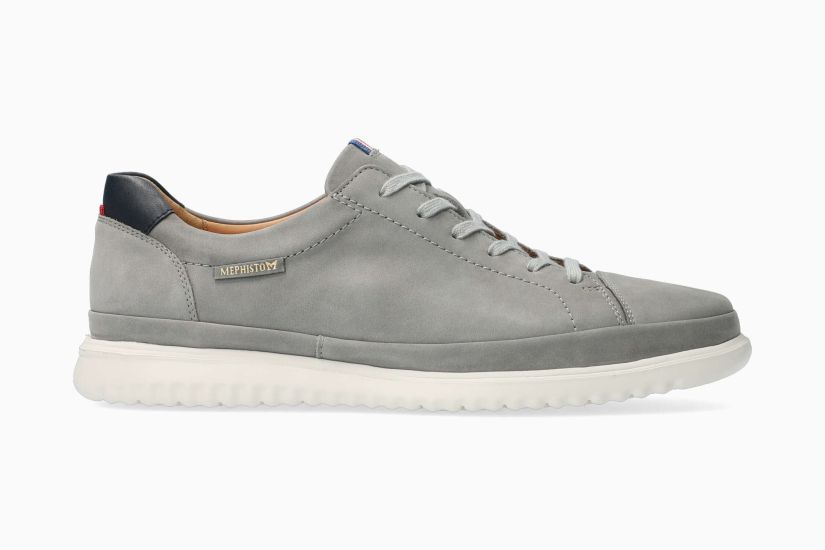 MEPHISTO THOMAS, LIGHT GREY NUBUCK