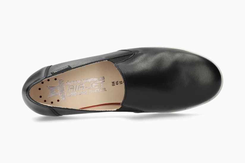 MEPHISTO KORIE, BLACK SILK/ WHITE SOLE