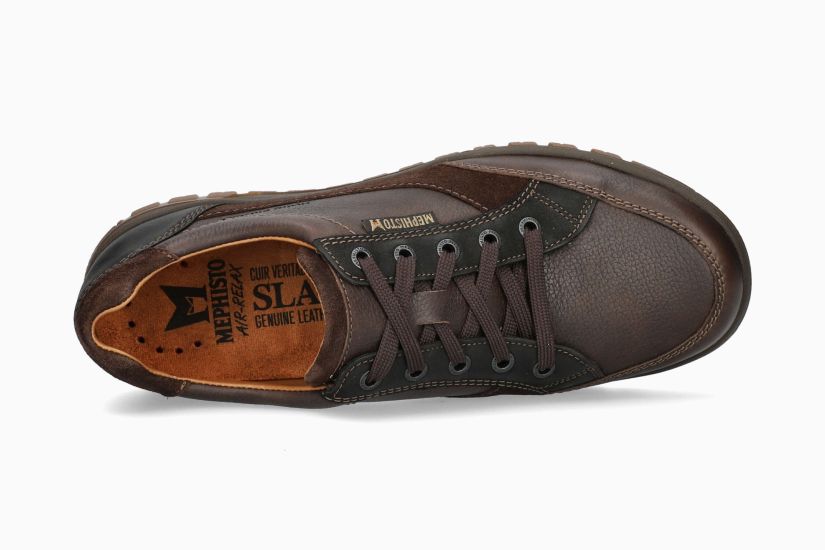 MEPHISTO PACO, DARK BROWN NEVADA/BLACK