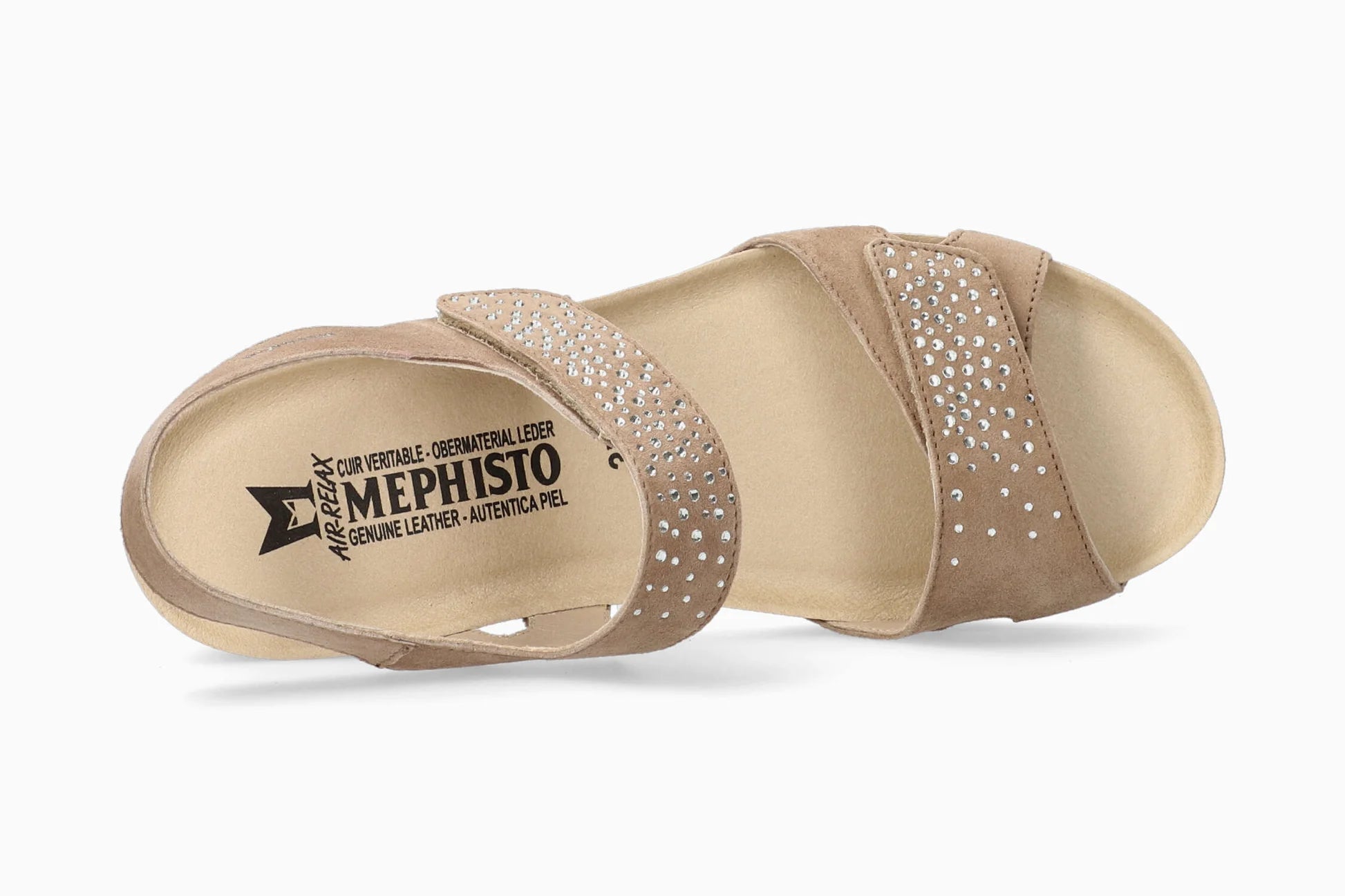 MEPHISTO VIC SPARK, LIGHT TAUPE VELSPORT